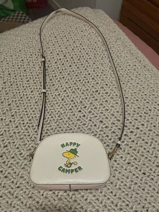 Coach Handbags - Coach Peanuts Woodstock Mini Serena leather Crossbody Happy Camper Handbag